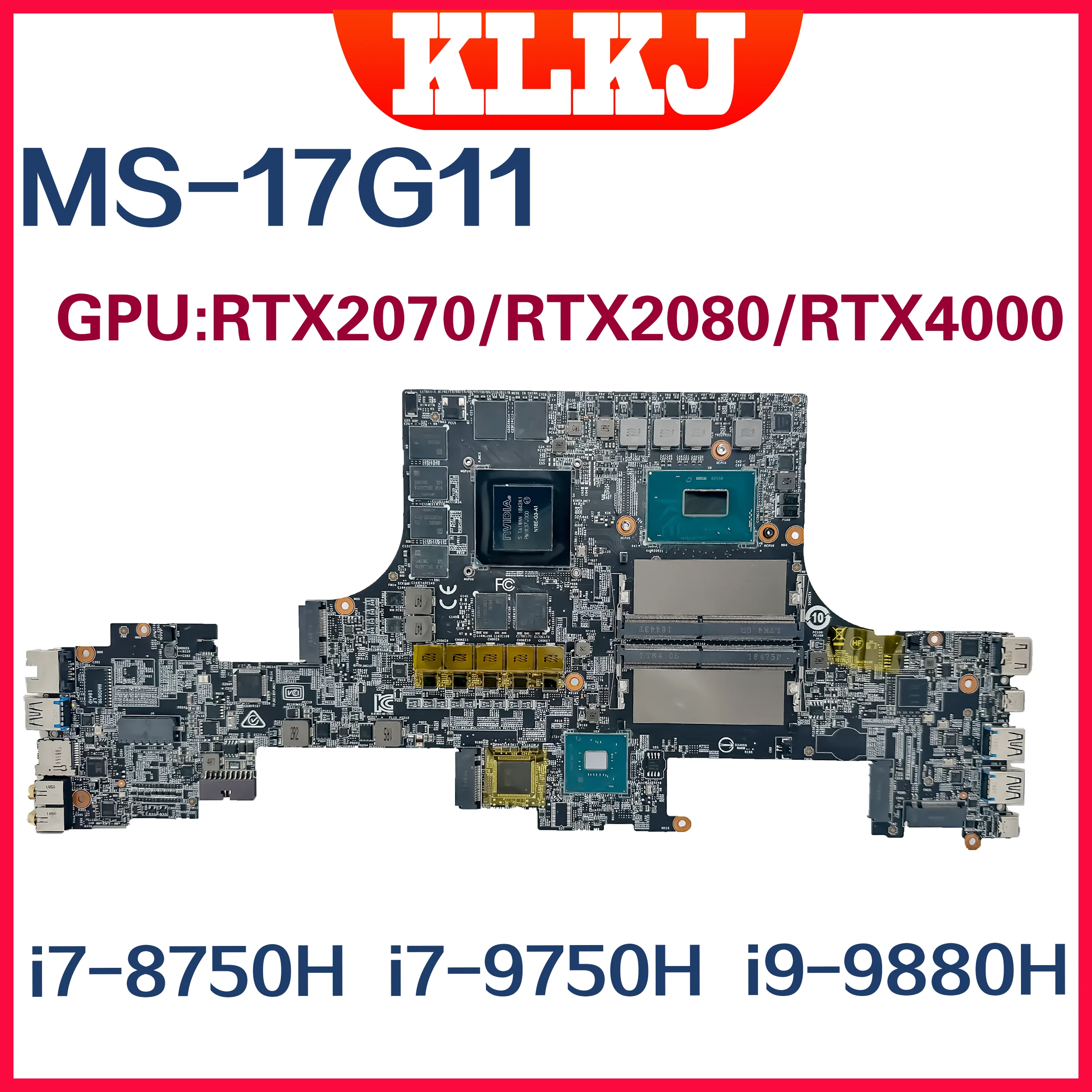 Dinzi MS-17G11  MSI GS75 ڽ MS-17G1 E2276M E-2176M I7 I9-8th 9  RTX2070 RTX2060 GTX1660TI RTX3000 4000